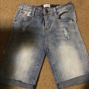 Girls Hudson Jeans Blue Denim Shorts Size 16 CUTE!